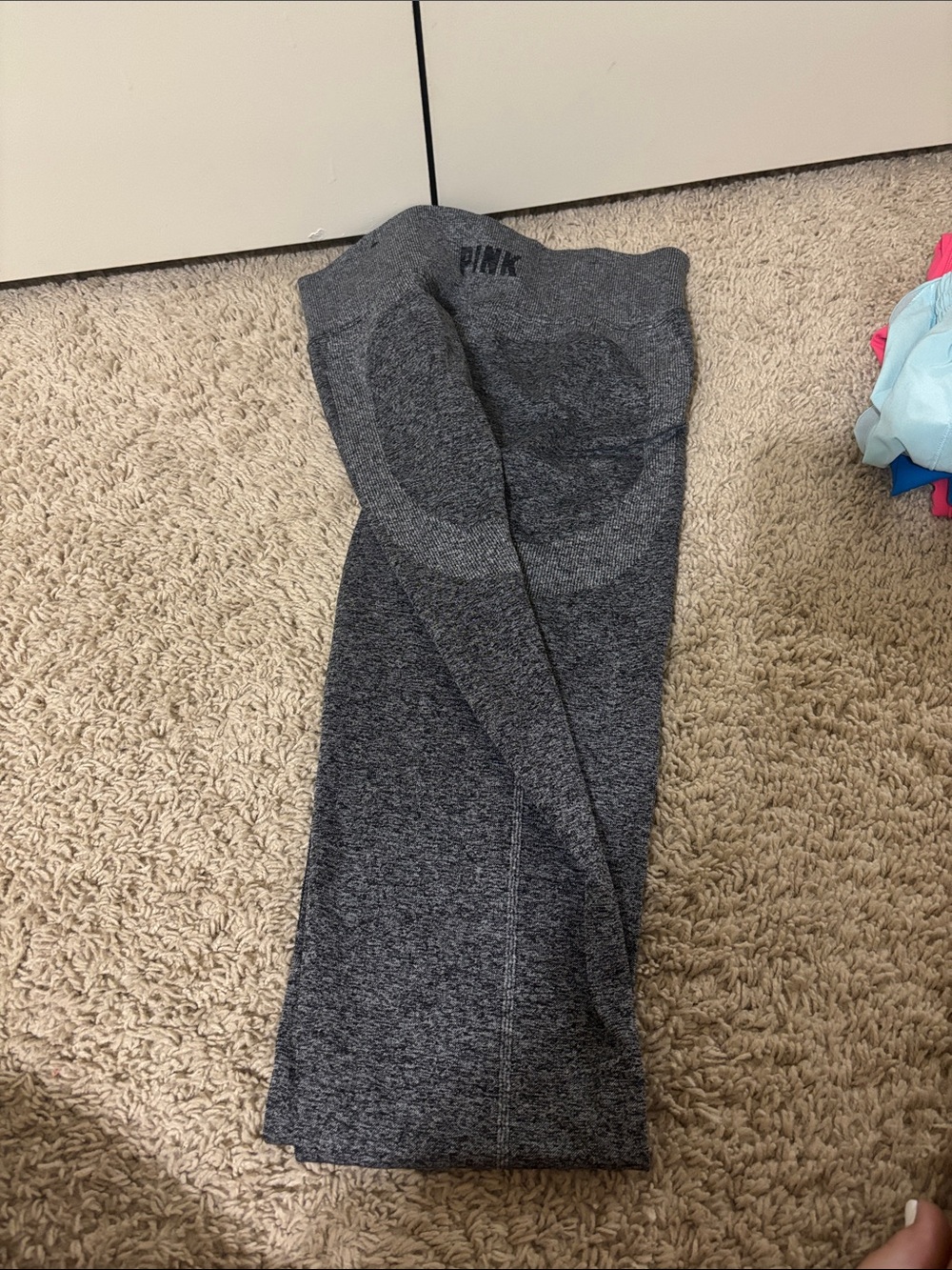 Victoria's Secret PINK Charcoal Gray Seamless Leggings